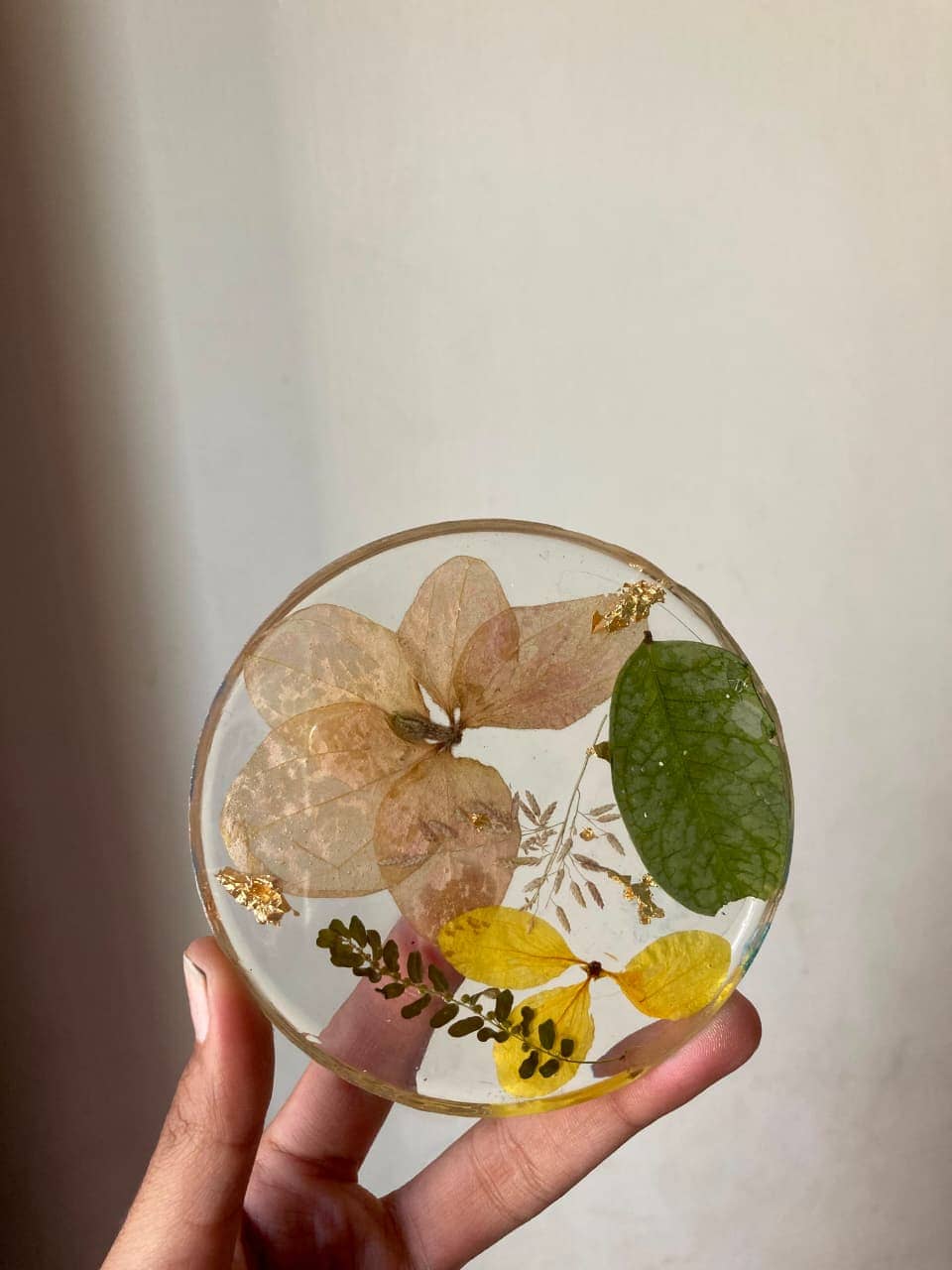 Botanical Resin Coaster Set (Set of 4)